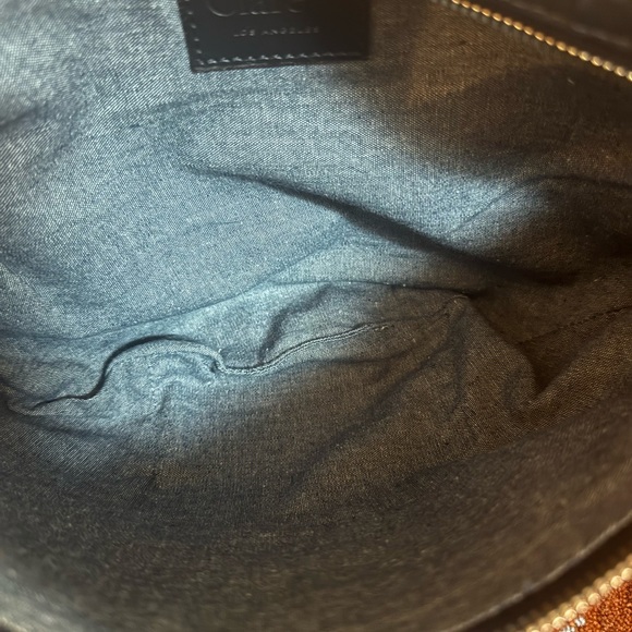 Clare V Grande Fanny Woven Checker Bleu Marine - Picture 5 of 6